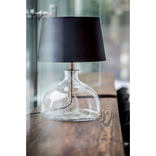 Haga black glass table lamp 4Concepts