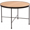 Tre 60 oak&amp;black round coffee table Nordifra