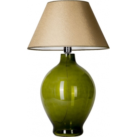 Genova olive&amp;gold glass table lamp 4Concepts