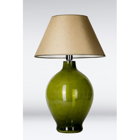 Genova olive&amp;gold glass table lamp 4Concepts