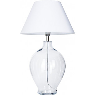 Capri white glass table lamp 4Concepts