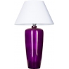 Stylowa Lampa stołowa szklana Bilbao Violet Biała 4Concepts do salonu.