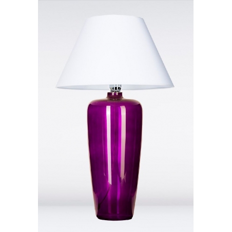 Bilbao Violet white glass table lamp 4Concepts