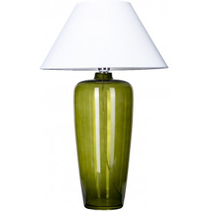 Bilbao Green white glass table lamp 4Concepts