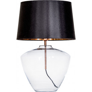 Ravenna Transparent black glass table lamp 4Concepts