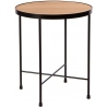 Tre 43 oak&amp;black round coffee table Nordifra