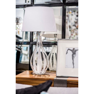 Modena white glass table lamp 4Concepts