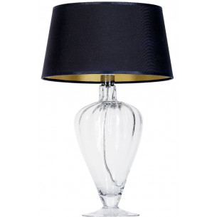 Bristol black glass table lamp 4Concepts