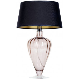 Bristol Transparent Copper black glass table lamp 4Concepts