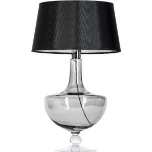 Oxford Transparent Black II black glass table lamp 4Concepts