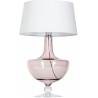 Oxford Transparent Copper white glass table lamp 4Concepts
