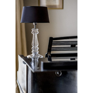 Petit Trianon black glass table lamp 4Concepts