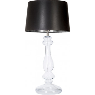 Versailles black glass table lamp 4Concepts