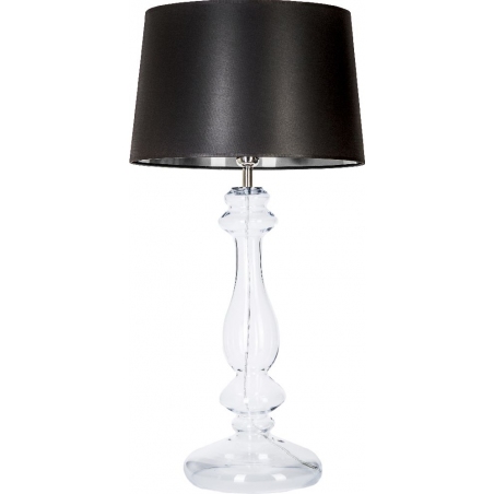 Stylowa Lampa stołowa szklana Versailles Czarna 4Concepts do salonu.