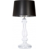 Stylowa Lampa stołowa szklana Versailles Czarna 4Concepts do salonu.