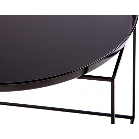Ramme 63 black round tray coffee table Nordifra