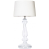 Stylowa Lampa stołowa szklana Versailles Biała 4Concepts do salonu.