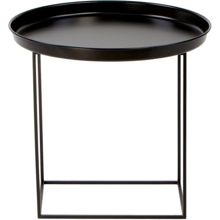 Ramme 50 black round tray coffee table Nordifra