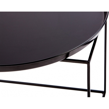 Ramme 50 black round tray coffee table Nordifra