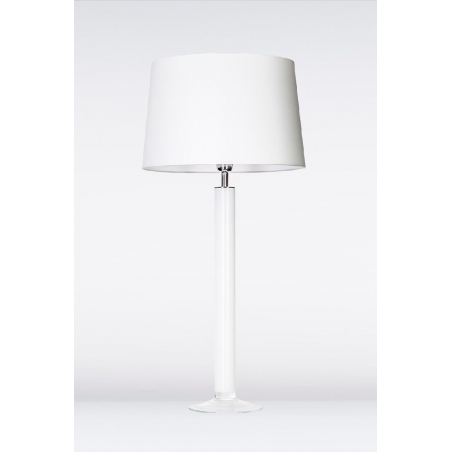 Stylowa Lampa stołowa szklana Fjord White Biała 4Concepts do salonu.