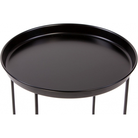 Ramme 43 black round tray coffee table Nordifra