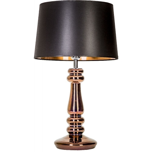 Stylowa Lampa stołowa szklana Petit Trianon Copper Czarna 4Concepts do salonu.