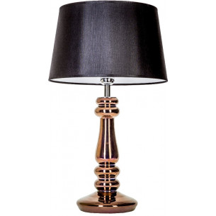 Petit Trianon Copper black glass table lamp 4Concepts