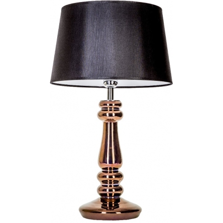 Stylowa Lampa stołowa szklana Petit Trianon Copper Czarna 4Concepts do salonu.
