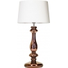 Stylowa Lampa stołowa szklana Versailles Copper Biała 4Concepts do salonu.