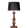 Stylowa Lampa stołowa szklana Versailles Copper Czarna 4Concepts do salonu.