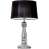 Stylowa Lampa stołowa szklana Petit Trianon Transparent Black Czarna 4Concepts do salonu.