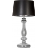 Stylowa Lampa stołowa szklana Versailles Transparent Black Czarna 4Concepts do salonu.