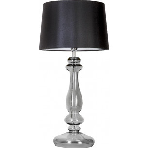 Transparent Black black glass table lamp Versailles 4Concepts