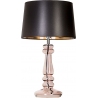 Stylowa Lampa stołowa szklana Petit Trianon Transparent Copper Czarna 4Concepts do salonu.