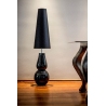 Stylowa Lampa stołowa szklana Milano Black Czarna 4Concepts do salonu.
