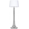 Zürich Transparent Black white glass floor lamp with shade 4Concepts