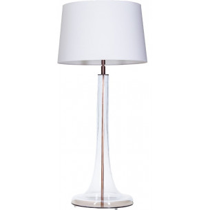 Lozanna white glass table lamp 4Concepts