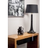 Stylowa Lampa stołowa szklana Lozanna Black Czarna 4Concepts do salonu.
