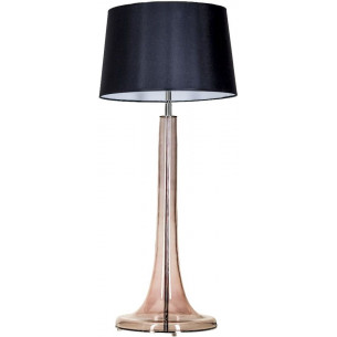 Lozanna Transparent Copper black glass table lamp 4Concepts