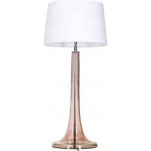 Lozanna Transparent Copper white glass table lamp 4Concepts