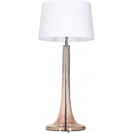 Lozanna Transparent Copper white glass table lamp 4Concepts