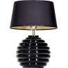 Antibes Black black glass table lamp 4Concepts