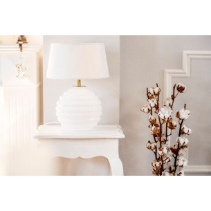 Antibes White white glass table lamp 4Concepts