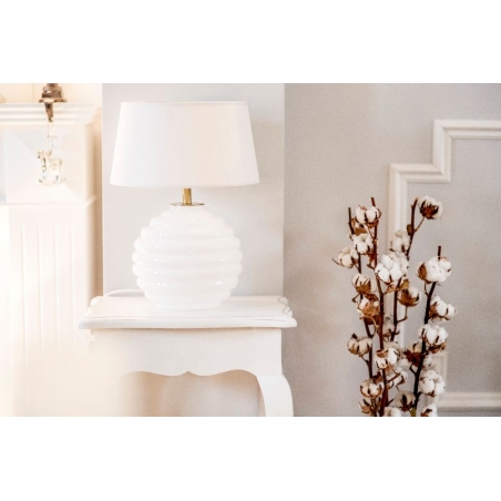 Antibes White white glass table lamp 4Concepts