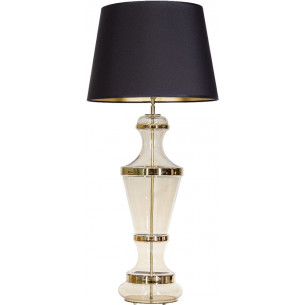 Roma Gold black glass table lamp 4Concepts