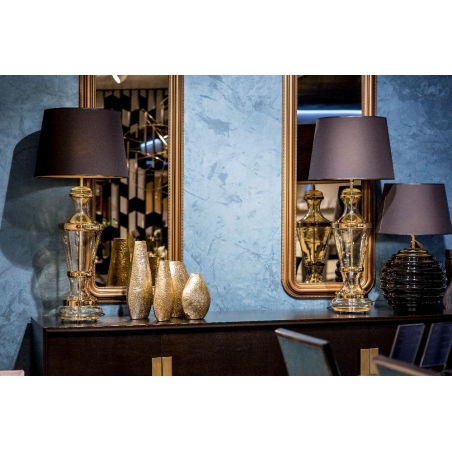Roma Gold black glass table lamp 4Concepts