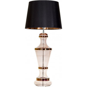 Roma Copper black glass table lamp 4Concepts