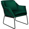 Fluence dark green velvet armchair Moos Home