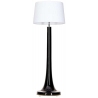 Zürich Black white glass floor lamp with shade 4Concepts