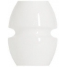 Stylowa Lampa stołowa szklana Asola Biała 4Concepts do sypialni.